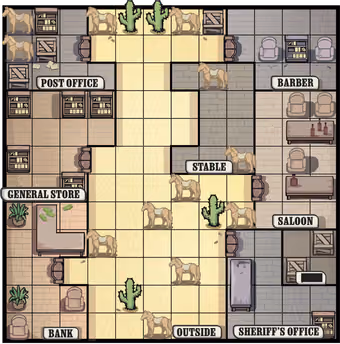 The Duel, puzzle grid from Murdoku: Back in Time